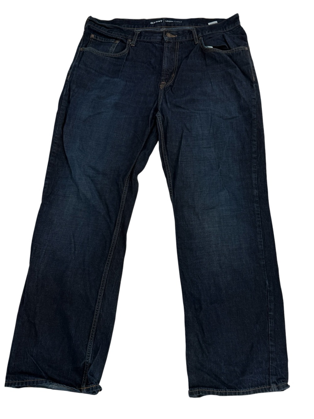 Old Navy Relaxed Fit Dark Blue Jeans Size 38 x 32 Men’s